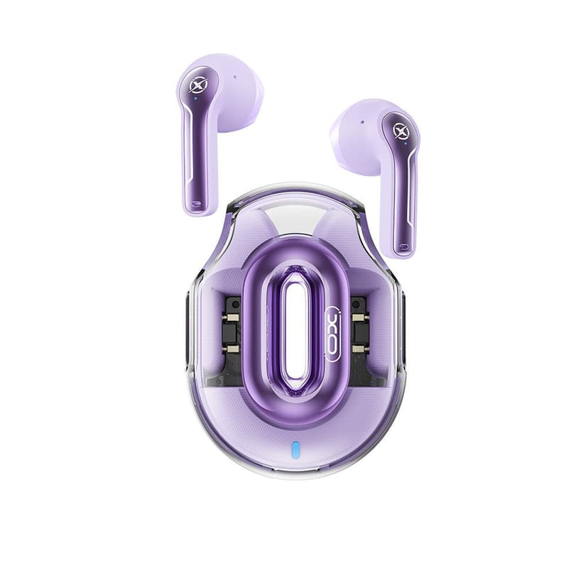 Безжични Bluetooth слушалки XO X43 TWS - светлолилави