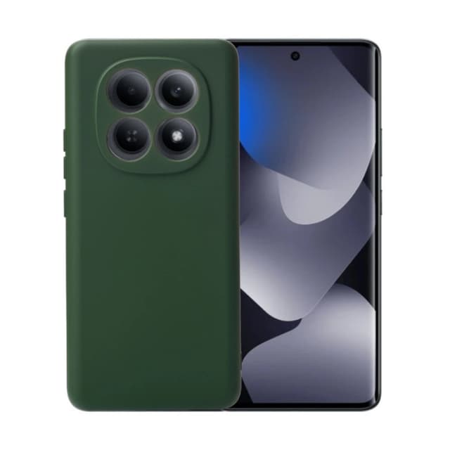 Силиконов калъф / гръб / Nano TPU за Xiaomi Redmi Note 15 5G - Зелен със защита за камерата