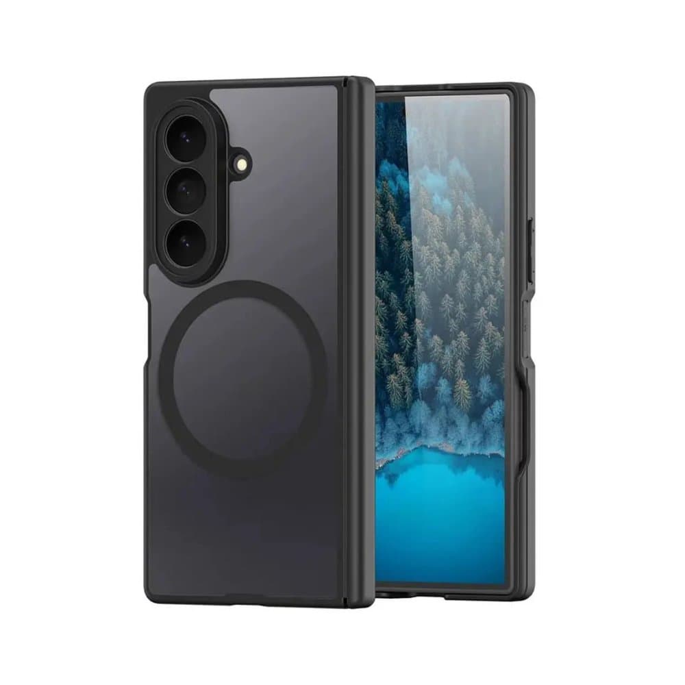 Луксозен твърд гръб / кейс за Samsung Z Fold 8 Ultra Dux Ducis EXPN с Magsafe case - Черен