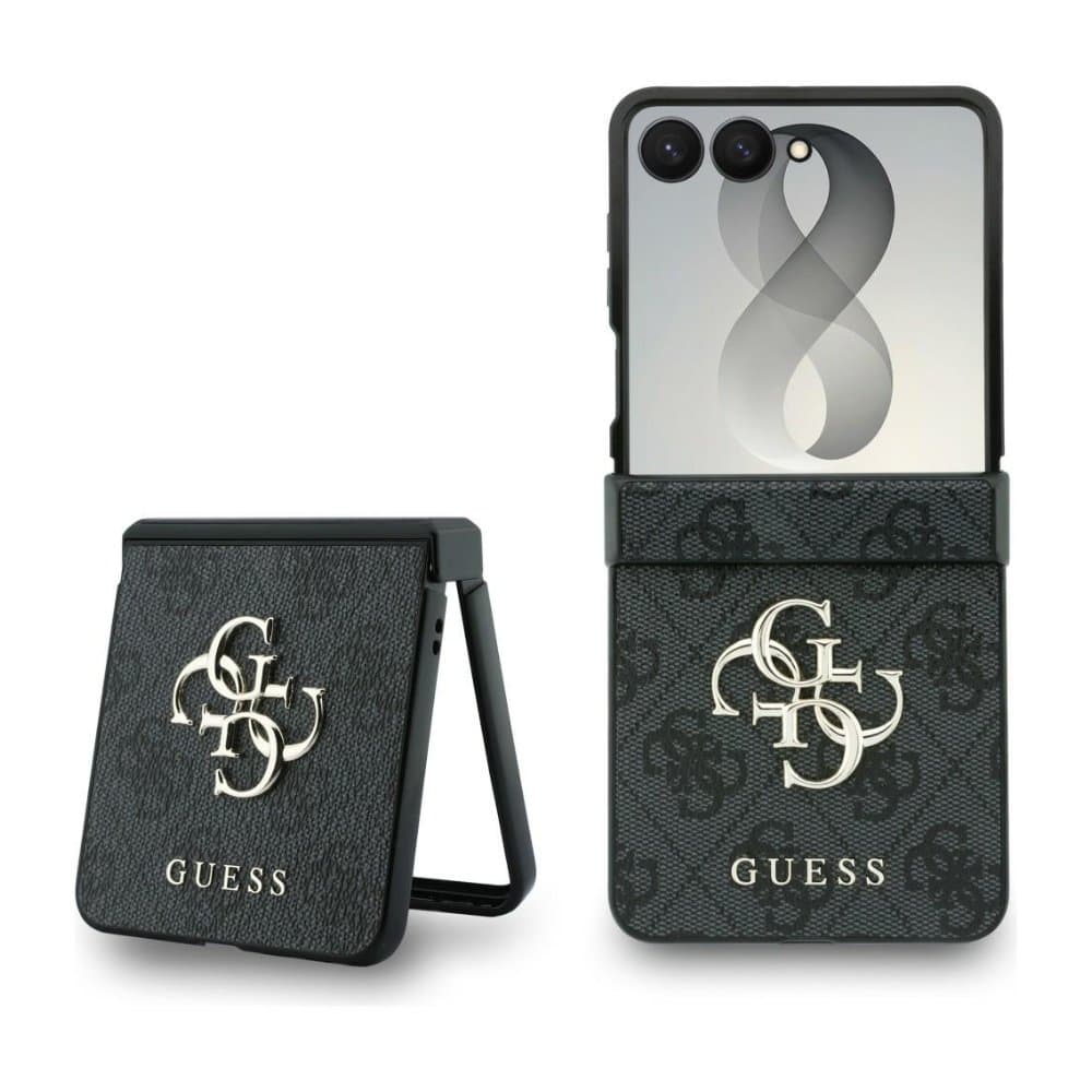 Оригинален кейс Guess Big 4G Logo за Samsung Z Flip 8 - Черен