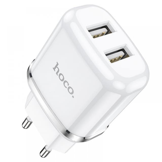Мрежово зарядно устройство адаптер HOCO N4 Aspiring Dual Port (USB-A 2.4A)