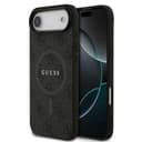 Оригинален кейс GUESS HC MAGSAFE PU 4G RING CLASSIC LOGO iPhone 17 Air - Черен