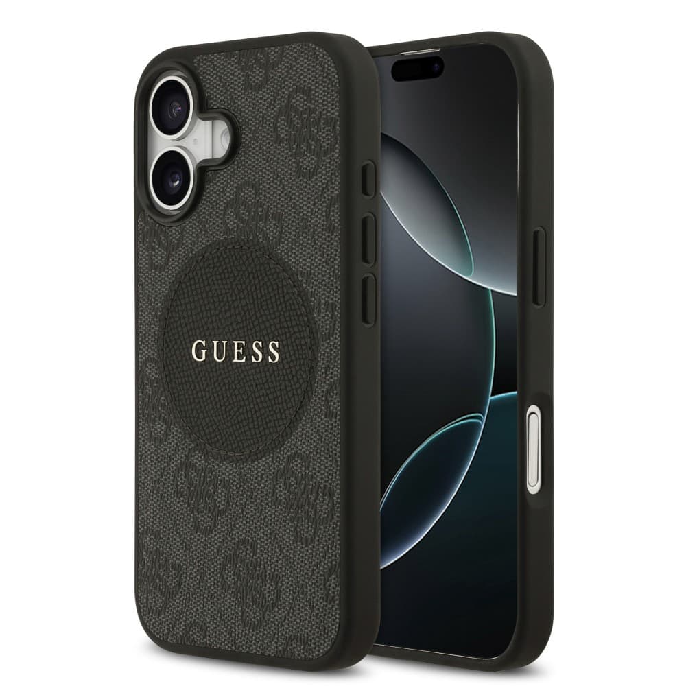 Оригинален кейс GUESS HC MAGSAFE PU 4G CIRCLE W/ CLASSIC LOGO iPhone 17