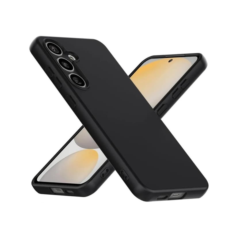 Силиконов калъф / кейс/ за Samsung S26 FE - Черен гръб със защита за камерата