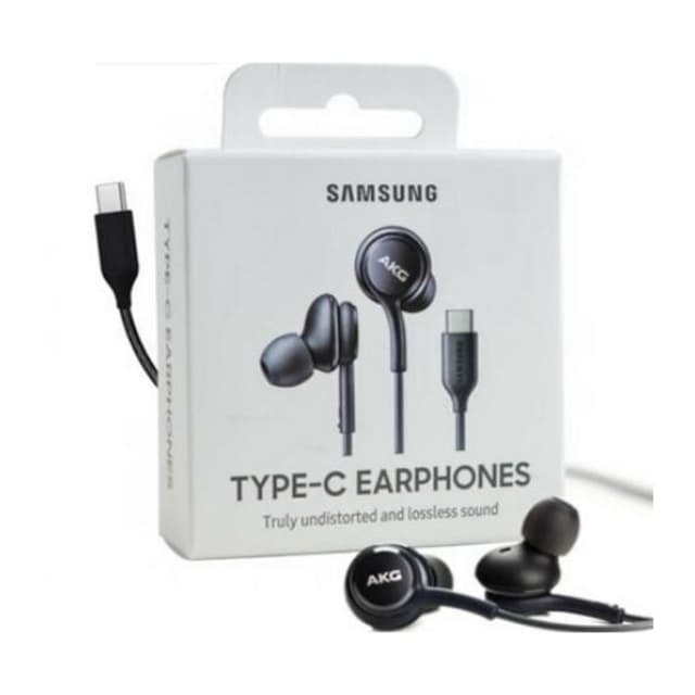 Оригинални стерео слушалки AKG / handsfree / за Samsung S26 FE Type-C - черни
