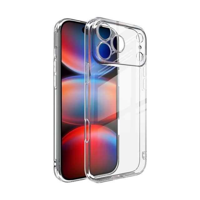 Силиконов калъф / гръб / за iPhone 18 Pro - прозрачен кейс със защита за камерата