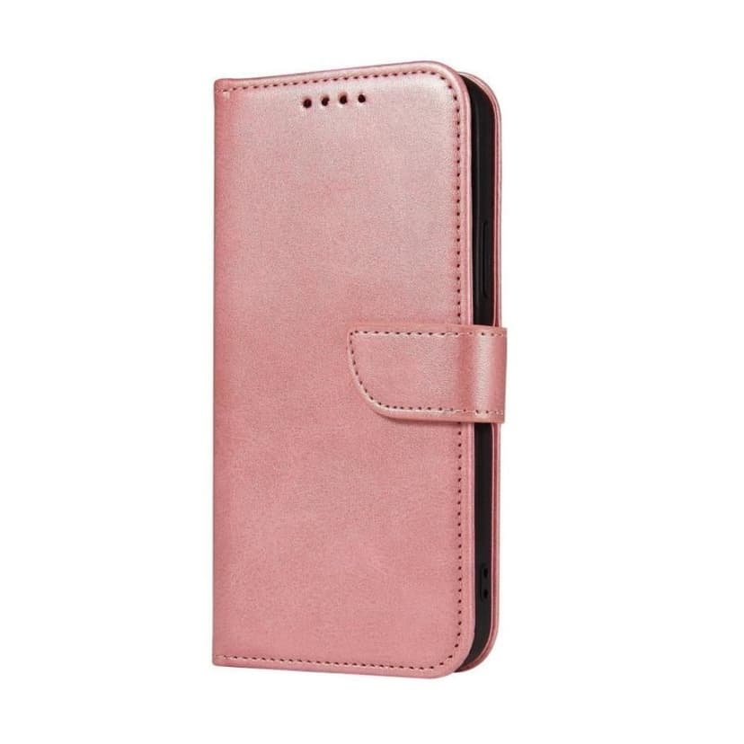 Луксозен кожен калъф / Magnet Book със стойка за Samsung A18 - Розов