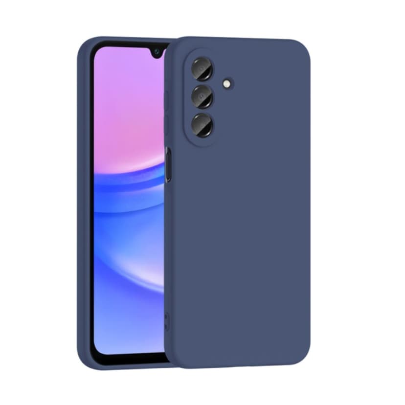 Силиконов калъф / гръб / TPU кейс за Samsung A18 - Син със защита за камерата