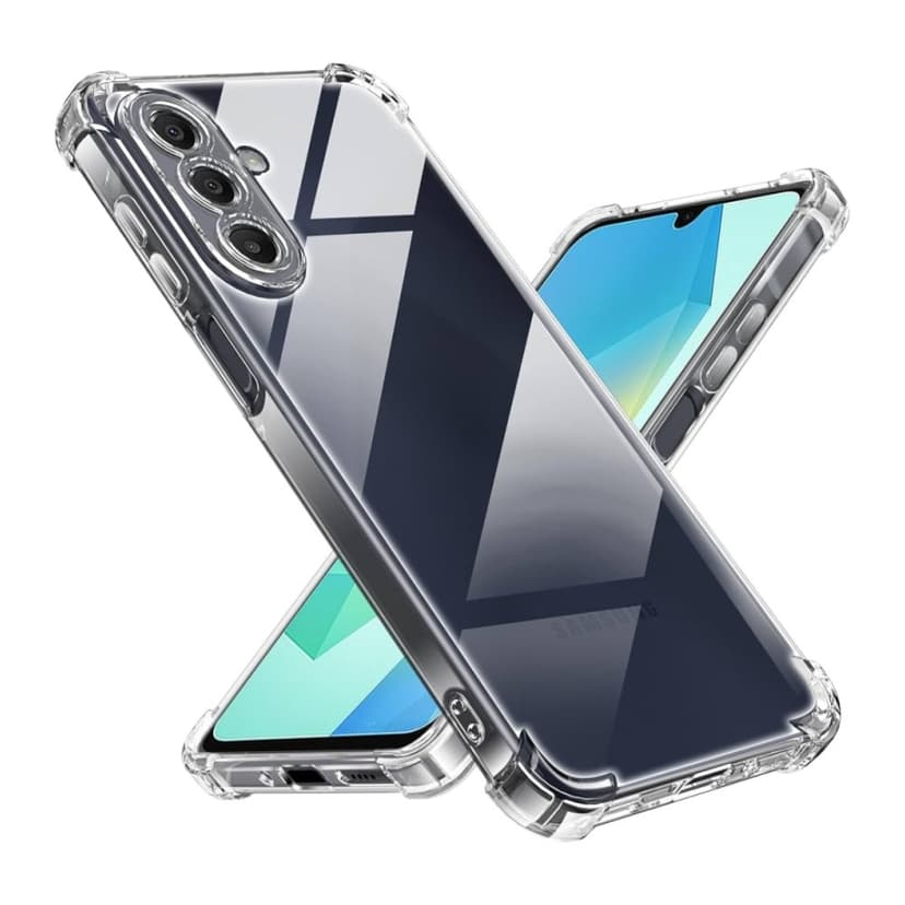 Силиконов калъф / кейс/ Силиконов гръб Anti Shock за Samsung A18 - Прозрачен със защита за камерата