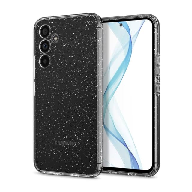 Силиконов калъф / гръб / кейс Crystal Case за Samsung A18 - Прозрачен с брокат