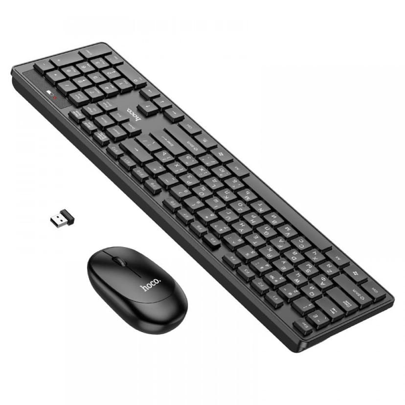 Безжичен комплект клавиатура и мишка HOCO GM17 Business Wireless Set (2.4GHz / USB) – Черен