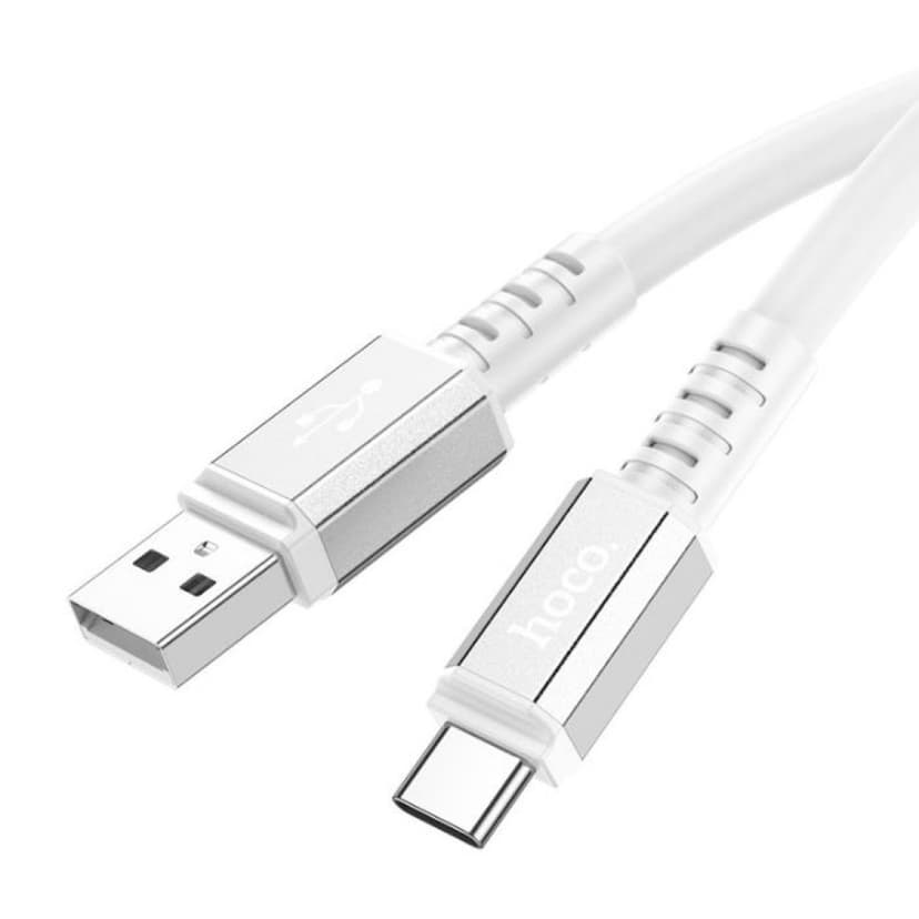 HOCO Кабел „X85 Strength“ 60W Type-C към Type-C (1M) - Бял